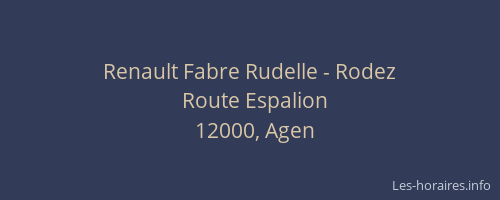 Renault Fabre Rudelle - Rodez
