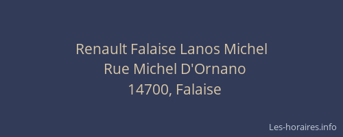Renault Falaise Lanos Michel