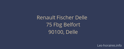 Renault Fischer Delle