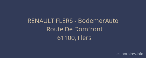 RENAULT FLERS - BodemerAuto