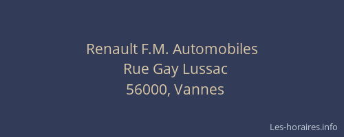 Renault F.M. Automobiles