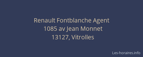 Renault Fontblanche Agent