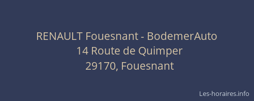 RENAULT Fouesnant - BodemerAuto