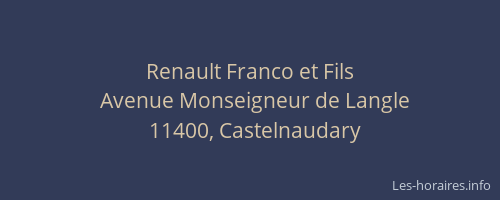 Renault Franco et Fils