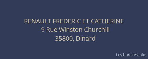 RENAULT FREDERIC ET CATHERINE