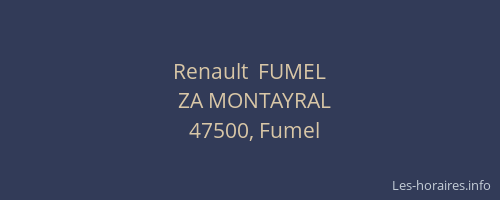 Renault  FUMEL