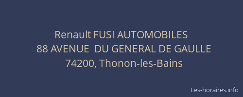 Renault FUSI AUTOMOBILES