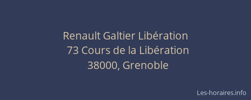 Renault Galtier Libération