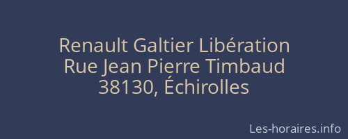 Renault Galtier Libération