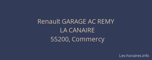Renault GARAGE AC REMY