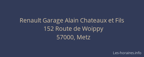 Renault Garage Alain Chateaux et Fils