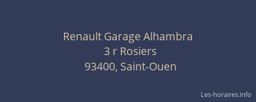 Renault Garage Alhambra
