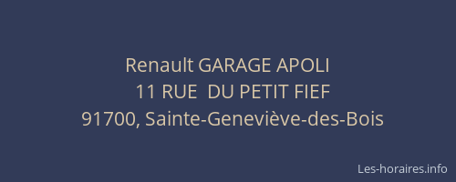 Renault GARAGE APOLI