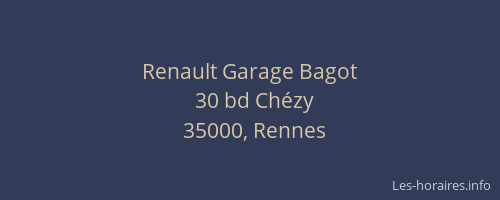 Renault Garage Bagot