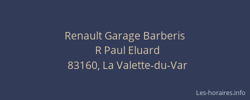 Renault Garage Barberis