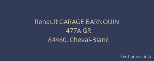 Renault GARAGE BARNOUIN