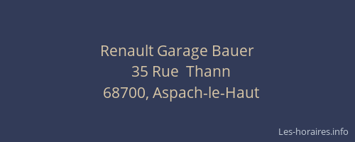 Renault Garage Bauer