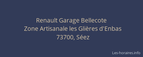 Renault Garage Bellecote