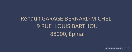Renault GARAGE BERNARD MICHEL