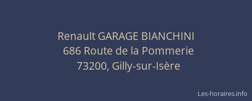 Renault GARAGE BIANCHINI