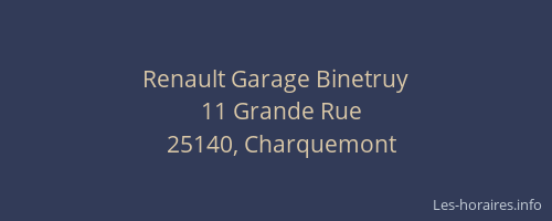 Renault Garage Binetruy