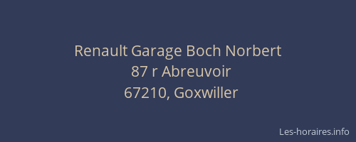 Renault Garage Boch Norbert
