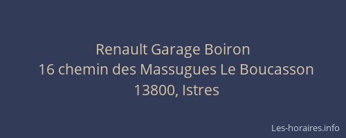 Renault Garage Boiron