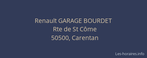 Renault GARAGE BOURDET