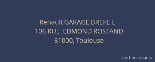 Renault GARAGE BREFEIL