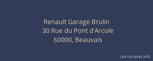 Renault Garage Brulin
