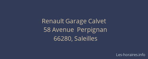 Renault Garage Calvet
