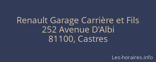 Renault Garage Carrière et Fils