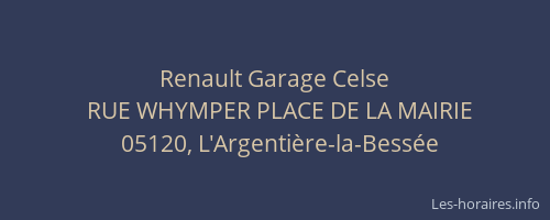 Renault Garage Celse