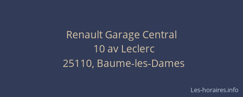Renault Garage Central