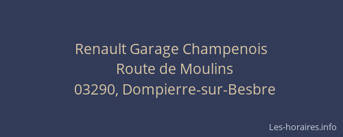 Renault Garage Champenois