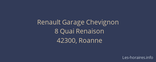 Renault Garage Chevignon