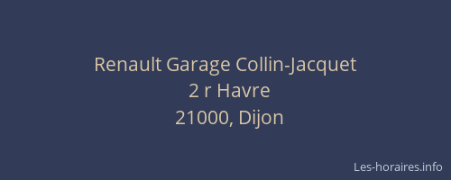 Renault Garage Collin-Jacquet