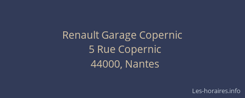 Renault Garage Copernic