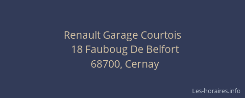 Renault Garage Courtois