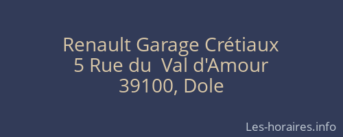 Renault Garage Crétiaux