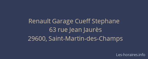 Renault Garage Cueff Stephane