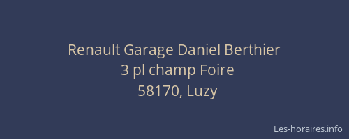 Renault Garage Daniel Berthier