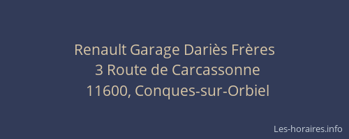 Renault Garage Dariès Frères