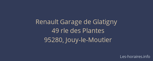 Renault Garage de Glatigny