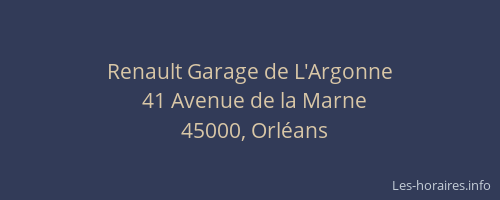 Renault Garage de L'Argonne