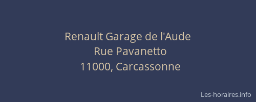 Renault Garage de l'Aude