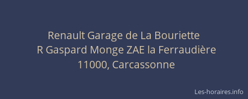 Renault Garage de La Bouriette
