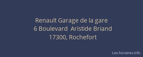 Renault Garage de la gare