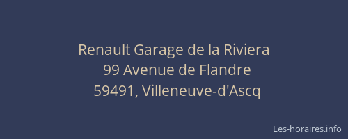 Renault Garage de la Riviera