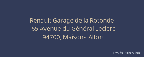 Renault Garage de la Rotonde